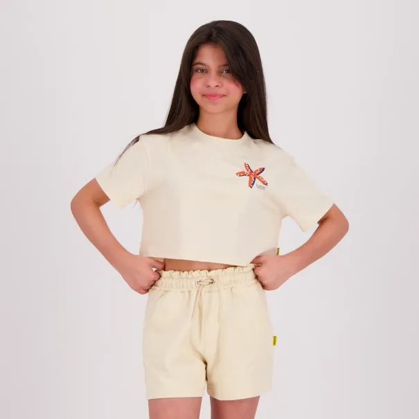 T-shirt crop fille manches courtes ÉTOILE DE MER - KONTAKT