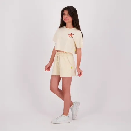 T-shirt crop fille manches courtes ÉTOILE DE MER - KONTAKT