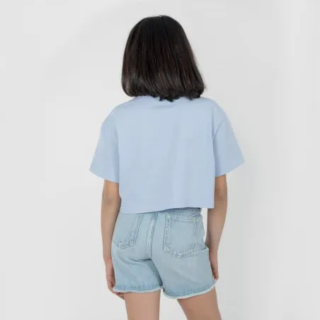 T-shirt crop fille manches courtes LA VILLA BLEUE - KONTAKT