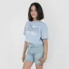 T-shirt crop fille manches courtes LA VILLA BLEUE - KONTAKT