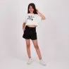 T-shirt crop fille manches courtes TORTUE - KONTAKT