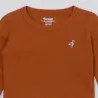 T-shirt crop fille manches longues avec broderie - KONTAKT