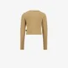 T-shirt crop fille manches longues avec broderie - KONTAKT