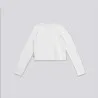 T-shirt crop fille manches longues avec broderie - KONTAKT