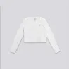 T-shirt crop fille manches longues avec broderie - KONTAKT