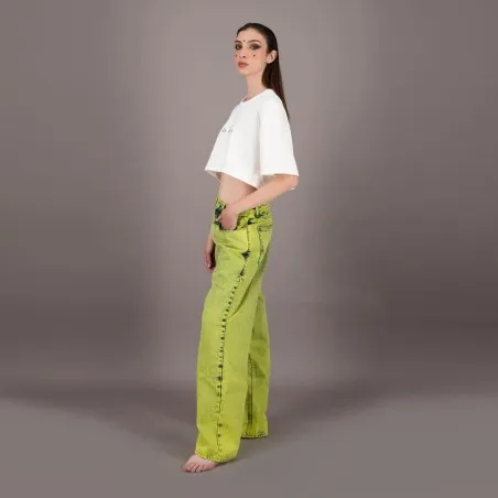 T-shirt cropped unisexe FREEDOM Selvedge And Raw Look - TUNIS FASHION WEEK 2024 - KONTAKT
