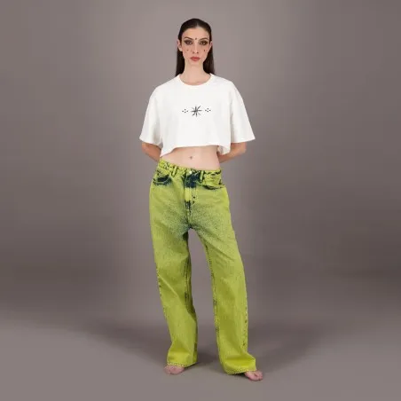T-shirt cropped unisexe FREEDOM Selvedge And Raw Look - TUNIS FASHION WEEK 2024 - KONTAKT