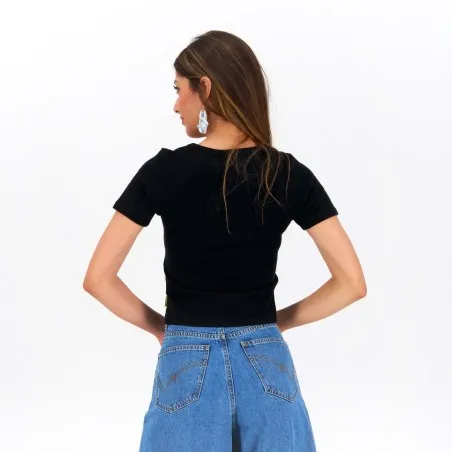 T-shirt décolleté femme manches courtes - KONTAKT