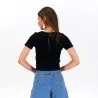 T-shirt décolleté femme manches courtes - KONTAKT