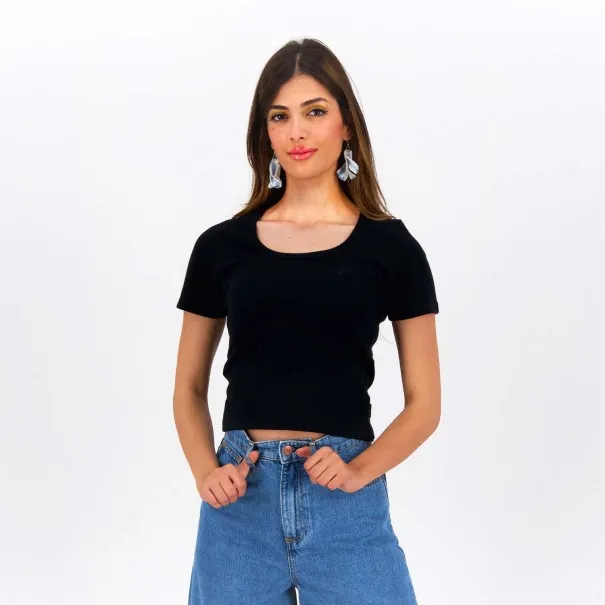 T-shirt décolleté femme manches courtes - KONTAKT
