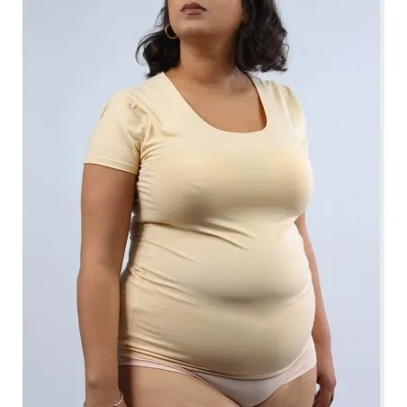 T-shirt demi manche grandes tailles en microfibre extensible - KONTAKT