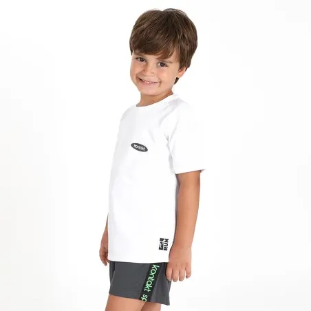 T-shirt de sport garçon manches courtes avec logo - KONTAKT