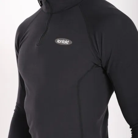 Sweatshirt de sport zippé homme manches longues avec logo - KONTAKT