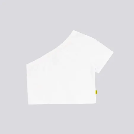 T-shirt femme manche dénudé avec broderie - KONTAKT