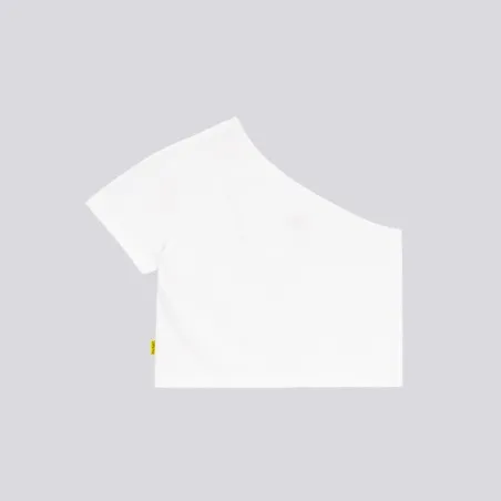 T-shirt femme manche dénudé avec broderie - KONTAKT