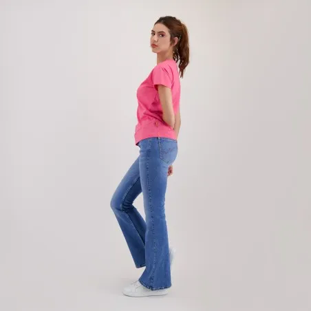 T-shirt femme manches courtes avec broderie - KONTAKT
