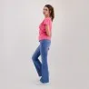T-shirt femme manches courtes avec broderie - KONTAKT