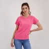 T-shirt femme manches courtes avec broderie - KONTAKT