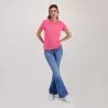 T-shirt femme manches courtes avec broderie - KONTAKT