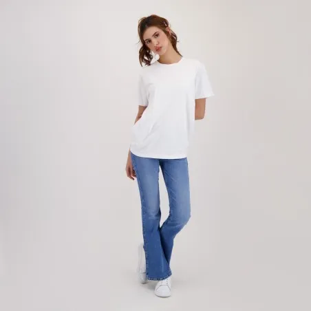 T-shirt femme manches courtes avec broderie - KONTAKT