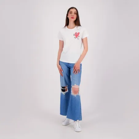 T-shirt femme manches courtes COEUR - KONTAKT