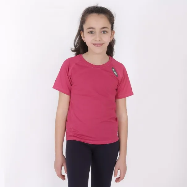 T-shirt de sport fille manches courtes avec logo - KONTAKT