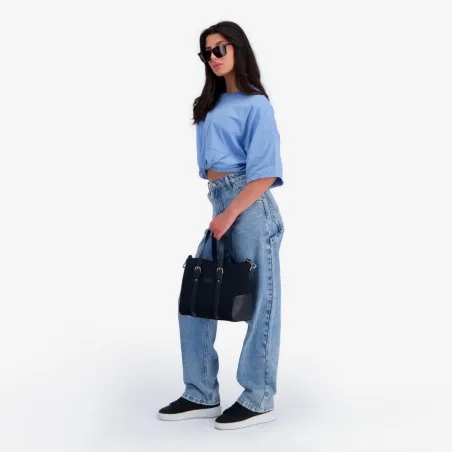 T-shirt oversized sur taille avec poche plaqué - KONTAKT