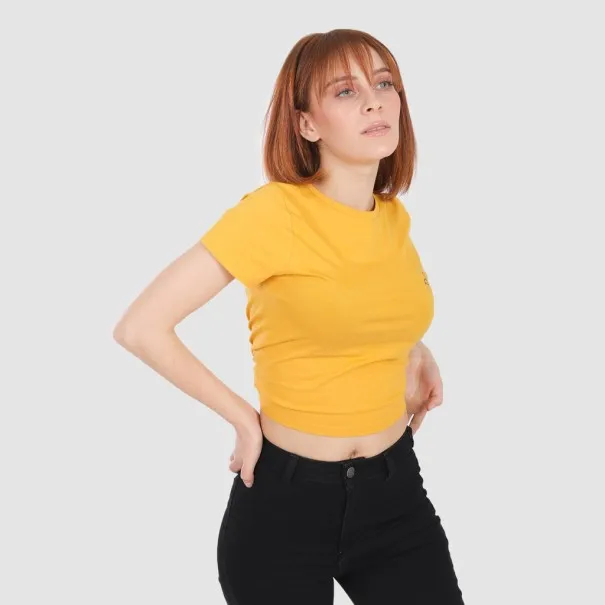T-shirt femme avec cordon de serrage dos et broderie - KONTAKT