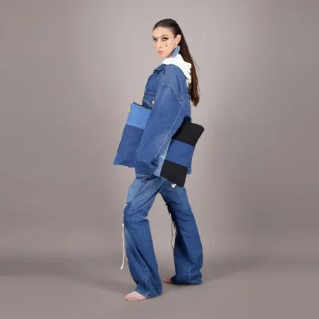 Baggy jeans unisexe avec cordon à lacets Modular - TUNIS FASHION WEEK 2024 - KONTAKT