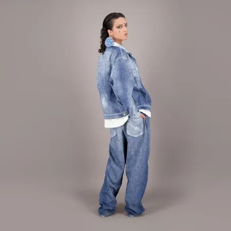Baggy jeans unisexe Heavy Used Effect - TUNIS FASHION WEEK 2024 - KONTAKT