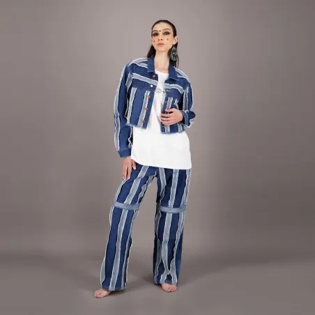 Baggy jeans unisexe UPCYCLING METHODS - TUNIS FASHION WEEK 2024 - KONTAKT
