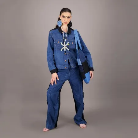 Baggy jeans unisexe UPCYCLING METHODS - TUNIS FASHION WEEK 2024 - KONTAKT