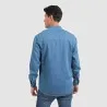 Chemise col tunisien homme en jeans - TAMIM - KONTAKT