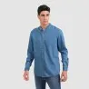 Chemise col tunisien homme en jeans - TAMIM - KONTAKT