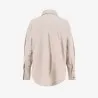 Chemise femme avec poche plaquée en chaine & trame - KONTAKT