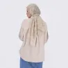 Chemise femme avec poche plaquée en chaine & trame - KONTAKT