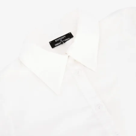Chemise femme avec poche plaquée en chaine & trame - KONTAKT
