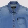 Chemise garçon avec poche poitrine en jeans - KONTAKT