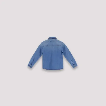 Chemise garçon avec poche poitrine en jeans - KONTAKT