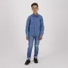 Chemise garçon avec poche poitrine en jeans - KONTAKT