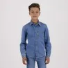 Chemise garçon avec poche poitrine en jeans - KONTAKT