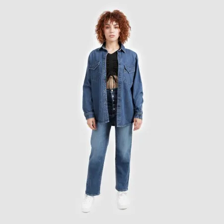 Chemise oversized femme en jeans - SHER - KONTAKT