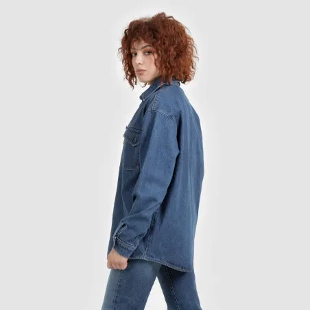 Chemise oversized femme en jeans - SHER - KONTAKT