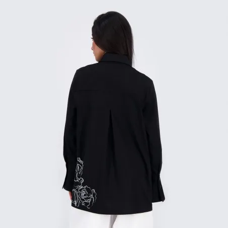 Chemise papillon femme en chaine & trame - KONTAKT