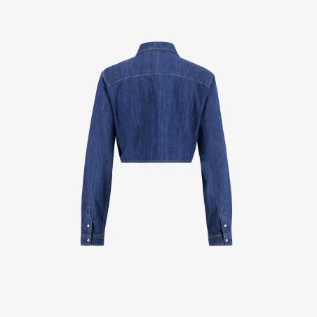 Chemise western cropped avec nœud - KONTAKT