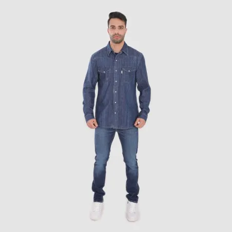 Chemise western homme en jeans - SHEMS - KONTAKT