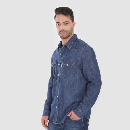 Chemise western homme en jeans - SHEMS - KONTAKT