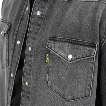 Chemise western homme en jeans -SHEMS - KONTAKT