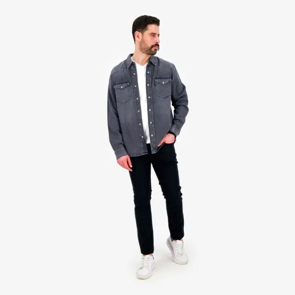 Chemise western homme en jeans -SHEMS - KONTAKT