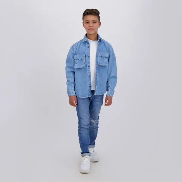 Chemise workwear garçon en jeans - KONTAKT